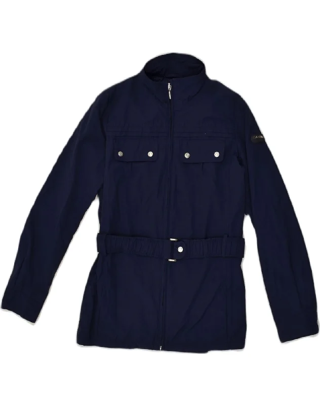 men's tailored outdoor jackets -GEOX Girls Windbreaker Jacket 11-12 Years Navy Blue Polyester