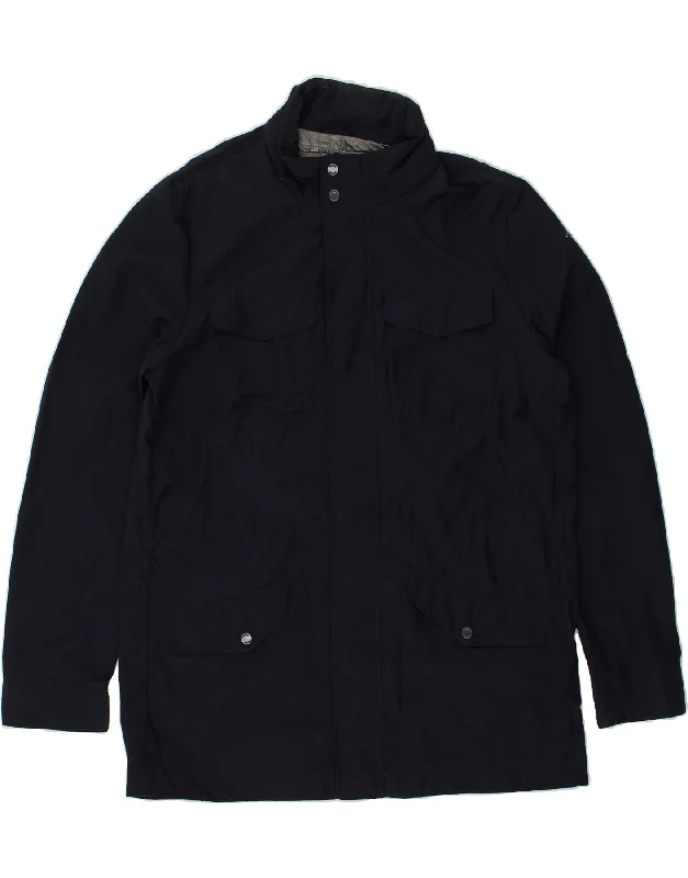 men's work jackets -GEOX Mens Utility Jacket UK 46 3XL Navy Blue