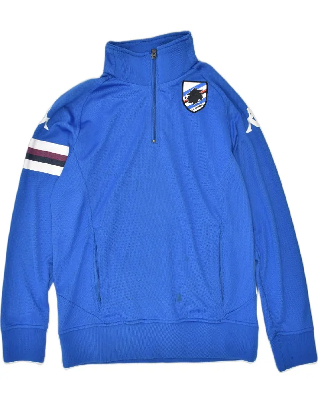 men's hoodie for fall season -KAPPA Boys Graphic Sweatshirt Jumper 12-13 Years Blue Polyester