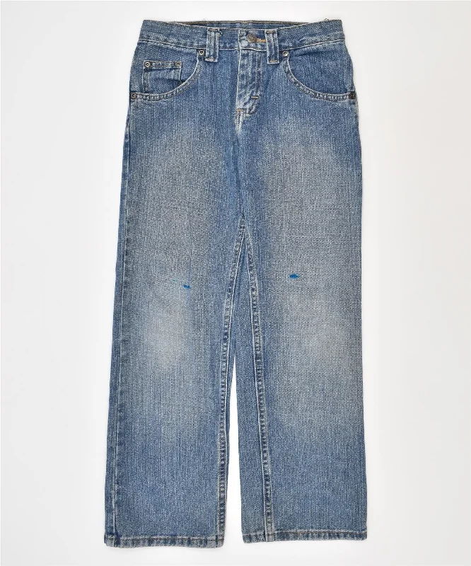 LEE Boys Straight Jeans 9-10 Years W24 L24 Blue Cotton