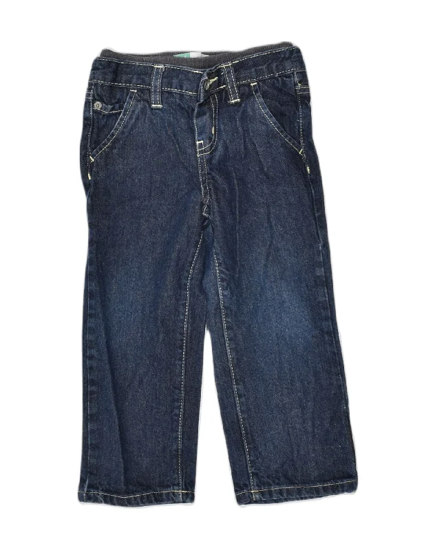 LEE Boys Straight Loose Jeans 2-3 Years W22 L14 Blue Cotton