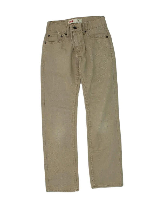 LEVI'S Boys 511 Slim Jeans 11-12 Years W26 L26 Khaki Cotton