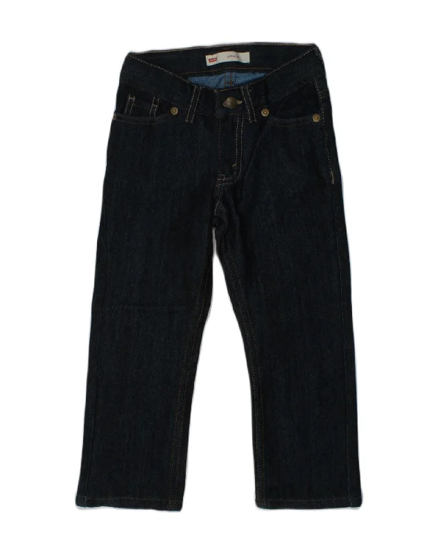 LEVI'S Boys 511 Slim Jeans 2-3 Years Navy Blue Cotton