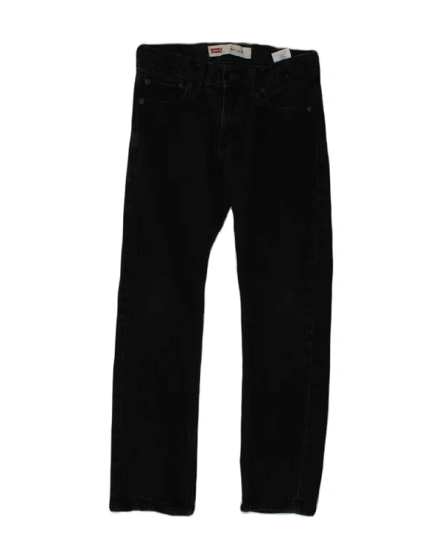 LEVI'S Boys 511 Slim Jeans 9-10 Years W25 L25  Black Cotton