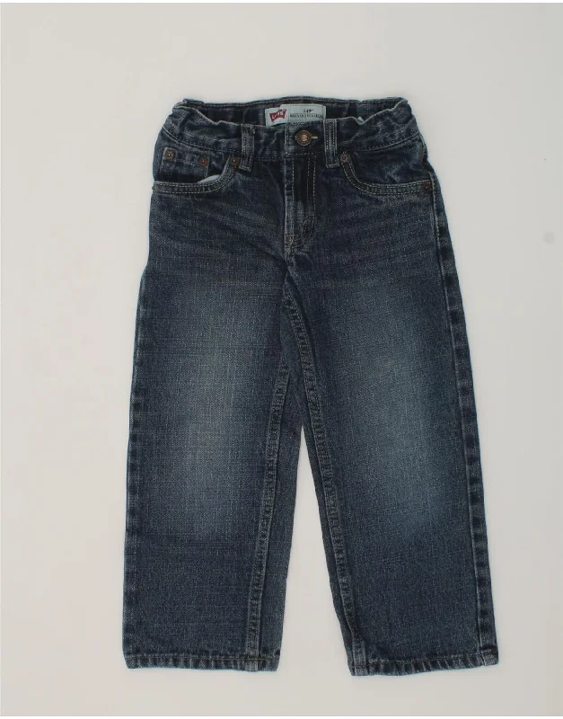 LEVI'S Boys 549 Relaxed Fit Straight Jeans 3-4 Years W20 L16  Blue Cotton