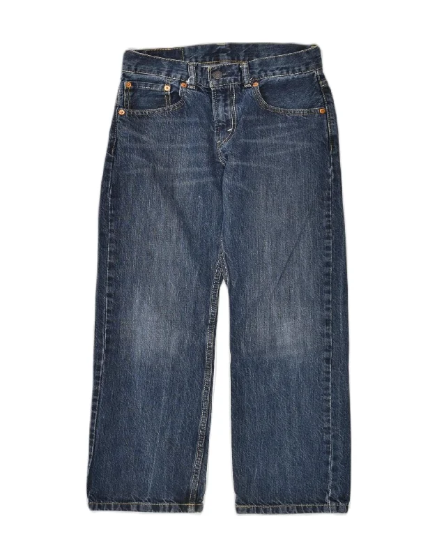 LEVI'S Boys Straight Jeans 11-12 Years W26 L26 Blue Cotton