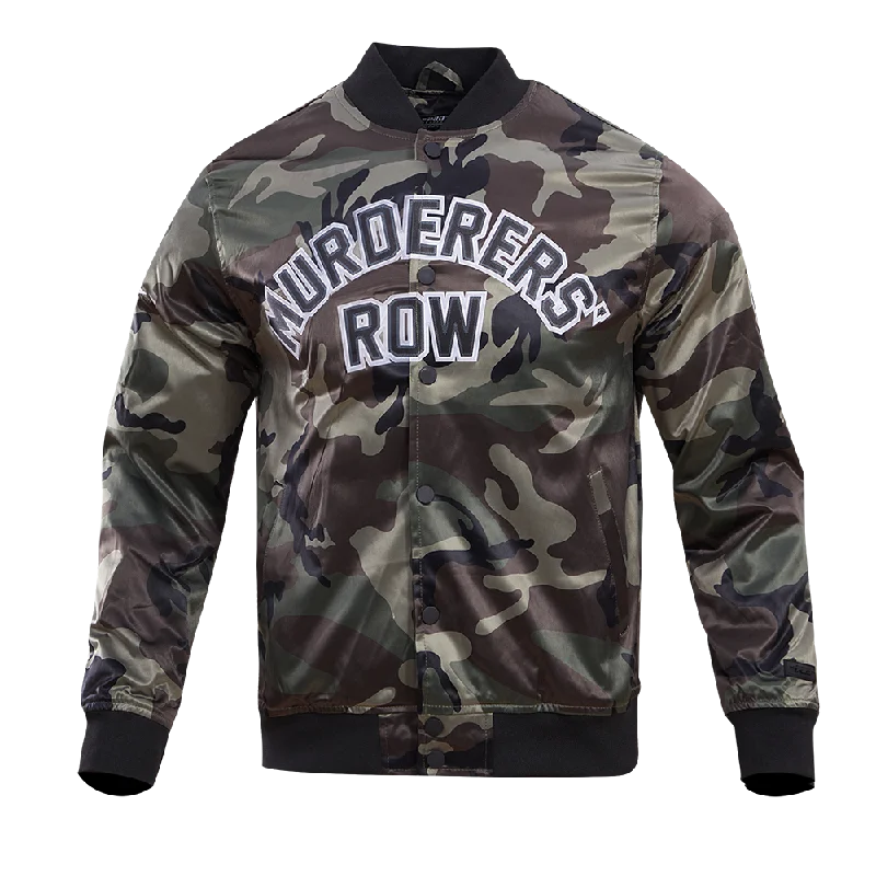 men's insulated jackets -MLB NEW YORK YANKEES MURDERERS' ROW CAMO AOP SATIN JACKET (CAMO)