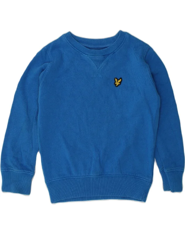 men's casual hoodies -LYLE & SCOTT Boys Sweatshirt Jumper 3-4 Years Blue