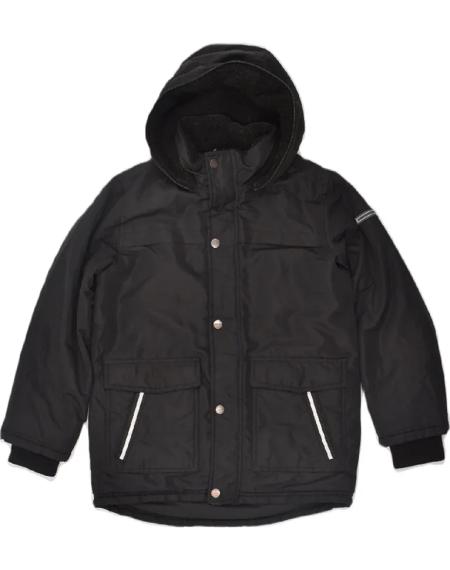 men's everyday jackets -MICHAEL KORS Boys Hooded Padded Jacket 10-11 Years Black Polyester