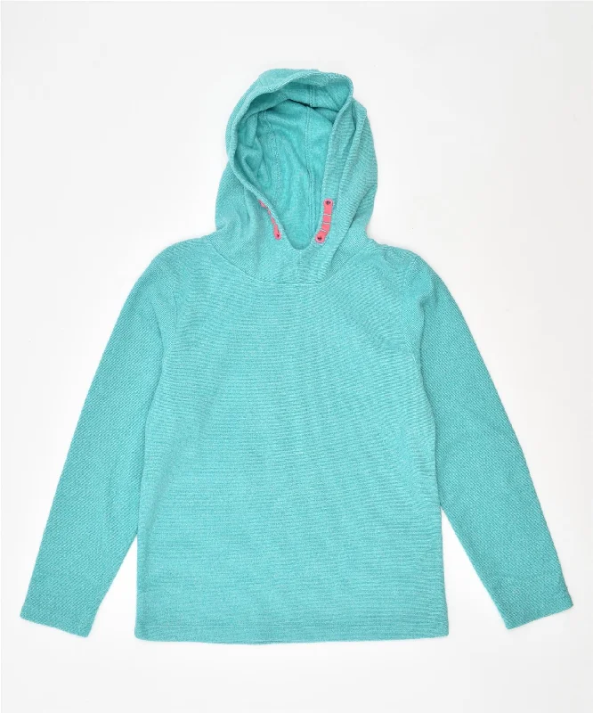 men's pullover hoodie with pockets -MOUNTAIN WAREHOSE Girls Fleece Hoodie Jumper 9-10 Years Green Polyester