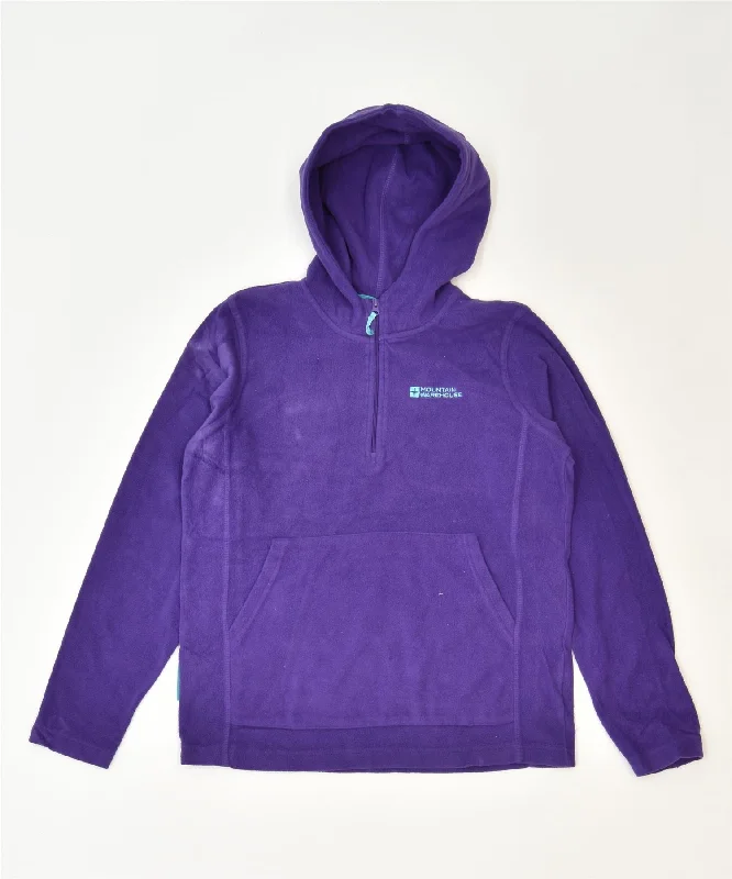 men's pullover hoodie for winter -MOUNTAIN WAREHOUSE Girls Fleece Hoodie Jumper 12-13 Years Purple Sports