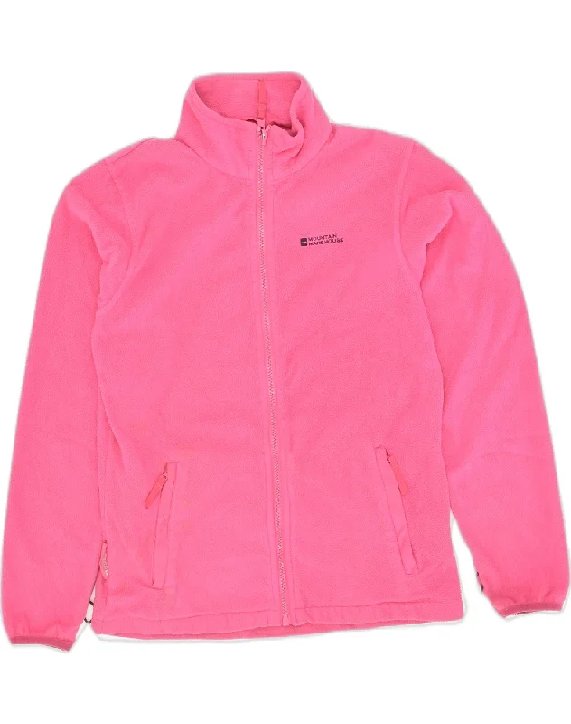 men's comfortable fleece jackets -MOUNTAIN WAREHOUSE Girls Fleece Jacket 12-13 Years Pink Polyester