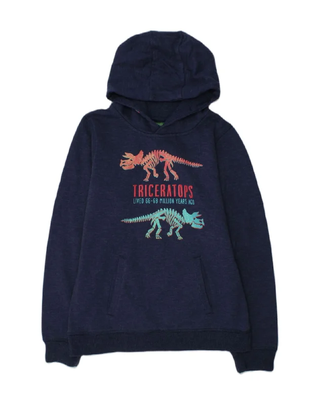 men's hoodies with logos -MOUNTAIN WAREHOUSE Girls Graphic Hoodie Jumper 11-12 Years Navy Blue