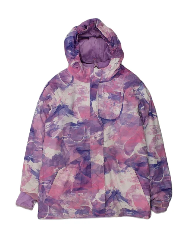 men's athletic jackets -MOUNTAIN WAREHOUSE Girls Hooded Windbreaker Jacket 11-12 Years Purple