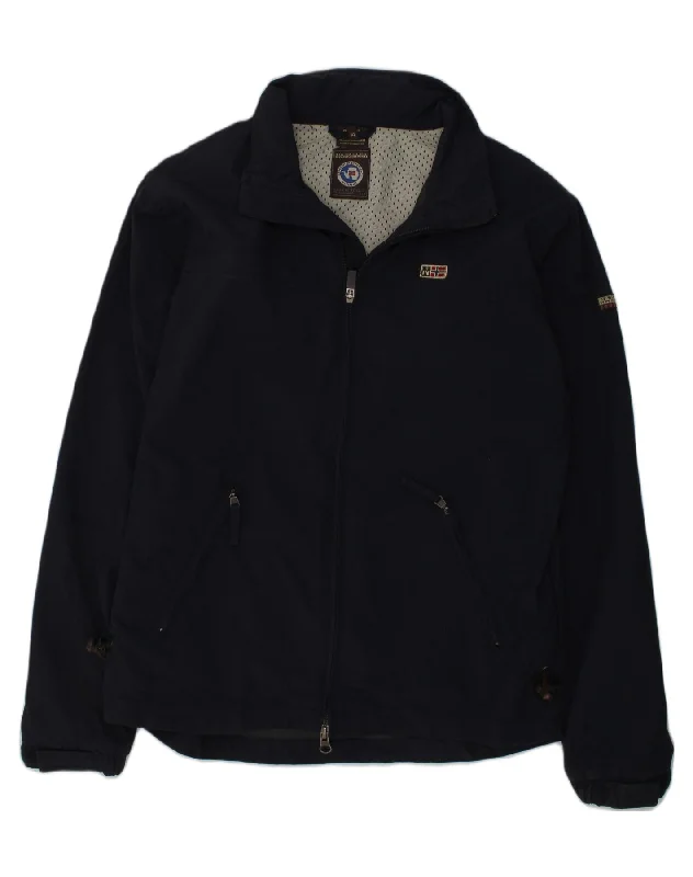 men's lightweight jackets -NAPAPIJRI Boys Rain Jacket 13-14 Years Navy Blue Polyamide