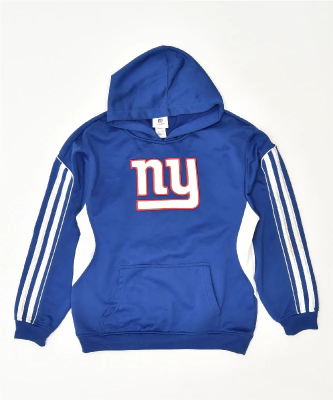 men's warm winter hoodies -NFL Boys Graphic Hoodie Jumper 12-13 Years Large Blue Polyester