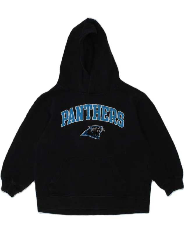 men's comfortable sweatshirts -NFL Boys Graphic Hoodie Jumper 4-5 Years XS Black