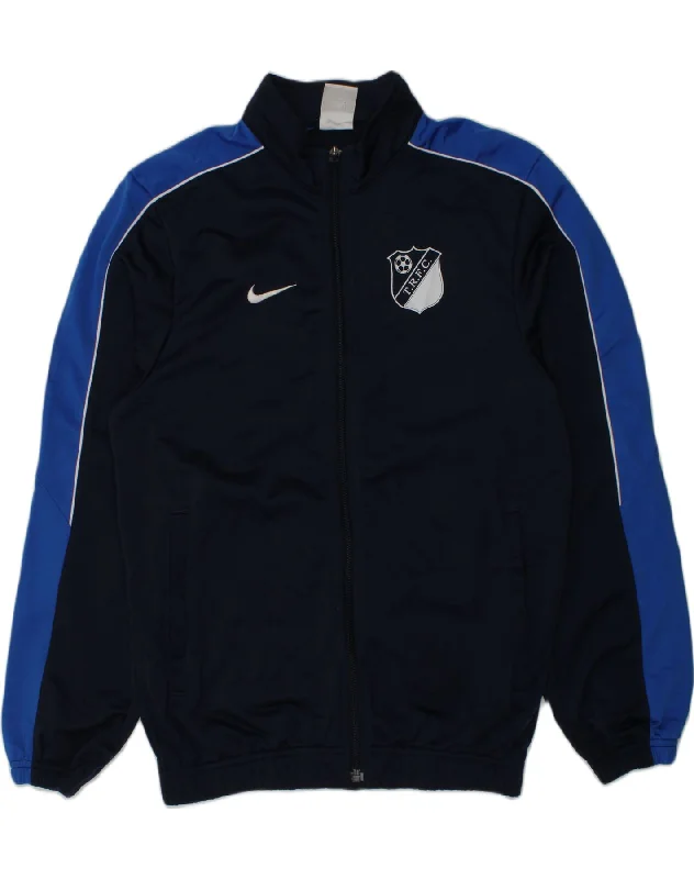 men's heavy-duty jackets for winter -NIKE Boys Tracksuit Top Jacket 12-13 Years Large  Navy Blue Polyester