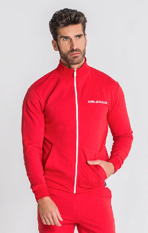 men's puffer jackets -Red Drift Jacket