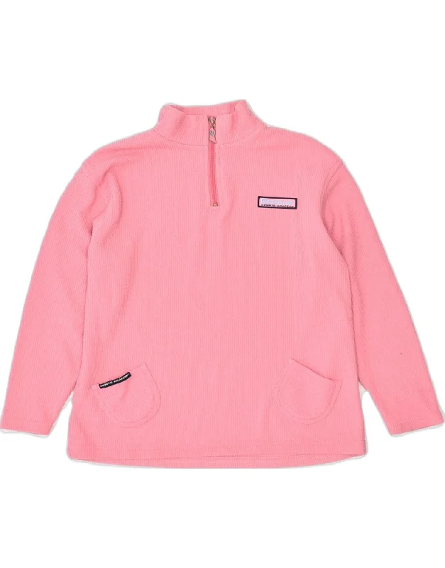 men's stylish pullover sweatshirts -REEBOK Girls Sweatshirt Jumper 9-10 Years Pink Polyester