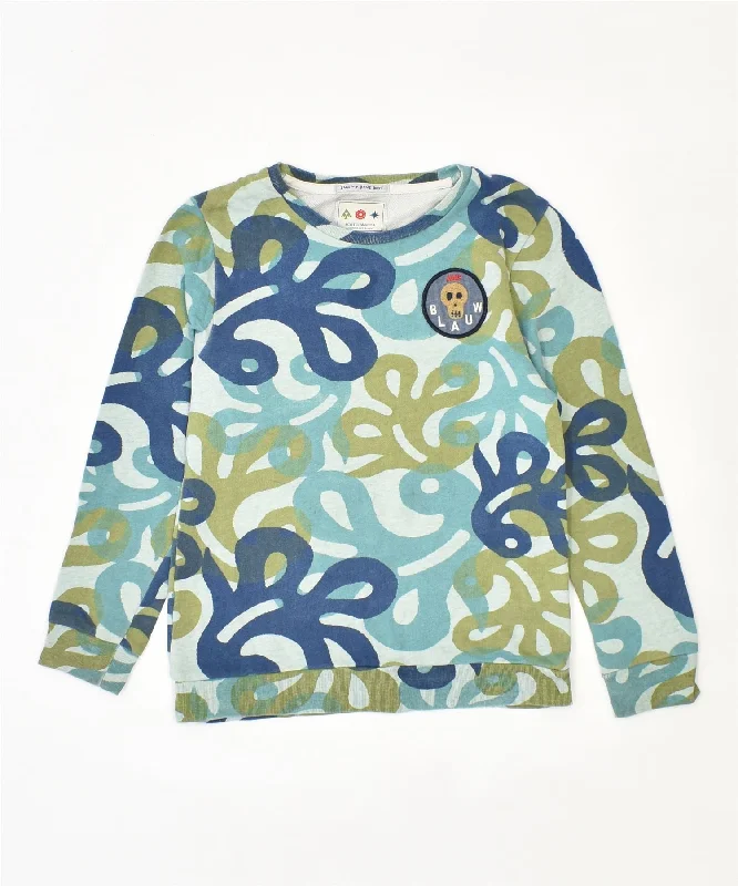 men's fleece-lined hoodies -SCOTCH & SODA Girls Sweatshirt Jumper 9-10 Years Multicoloured