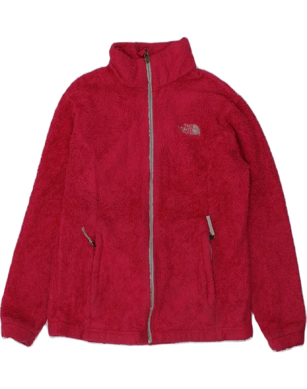 men's versatile jackets for fall -THE NORTH FACE Girls Fleece Jacket 14-15 Years Large Burgundy Polyester