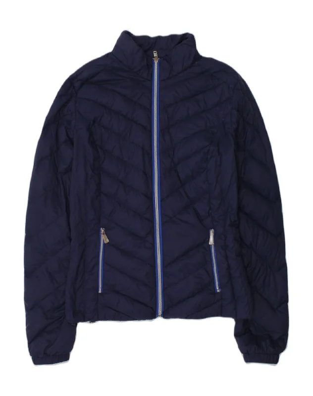 men's softshell winter jackets -TRUSSARDI Girls Padded Jacket 14-15 Years Navy Blue Polyester