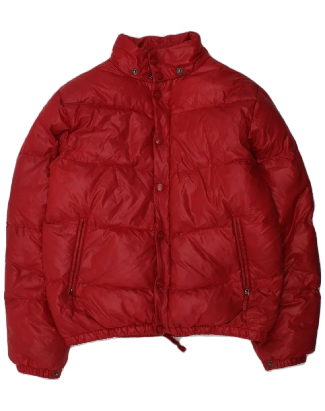 men's parka jackets for cold weather -WOOLRICH Girls Padded Jacket 11-12 Years Red Polyester