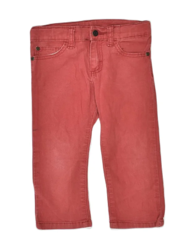 WRANGLER Boys Straight Jeans 2-3 Years W19 L13 Red Cotton