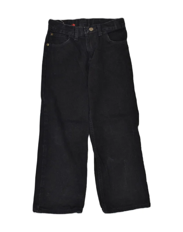 WRANGLER Boys Straight Jeans 9-10 Years W26 L22 Black Cotton Classic