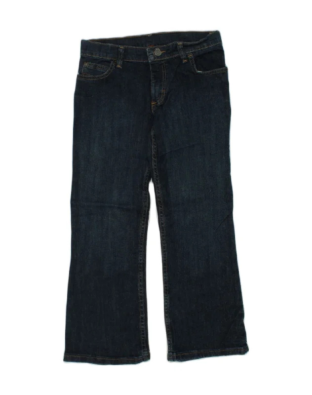 WRANGLER Boys Straight Jeans 9-10 Years W28 L24 Black Cotton